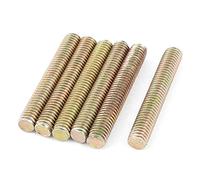 sourcing map 6 pièces Tige Filetée M6x40mm 1mm Pas Tige Filetée