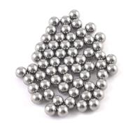 sourcing map 60 Pcs Billes Acier pour Vélo 4mm Dia. Support Balon Remplacement