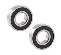 sourcing map 6002RS roulement billes gorge profonde 32mm Extérieur 15mm Intérieur simple rangée 2pcs