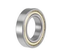 sourcing map 6008ZZ Roulements à Billes à Gorge Profonde Z2 40mm x 68mm x 15mm Double Blindé Acier Carbone