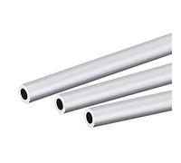 sourcing map 6063 Aluminium Rond Tube 10mm Diamètre Externe 6mm Interne Diamètre 250mm Longueur Tuyau Tubes 3 Pcs