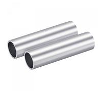 sourcing map 6063 Aluminium Rond Tube 28mm OD 24mm Interne Diamètre 100mm Longueur Tuyau Tubes 2 Pcs