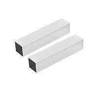 sourcing map 6063 Aluminium Tube Carré Tube 40mmx40mmx1mm Mur Épaisseur 200mm Longueur Sans Soudure Droit Tuyau Tube 2Pcs