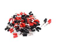 sourcing map 60pcs 30mm pré-isolé multimètre travail test Pince Clip crocodile