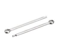 sourcing map 60pcs Fendu Goupille Goupille, Acier Inox Pinces Fixation Raccord pour Automobile, Mécanique 2,5 mm x 40 mm