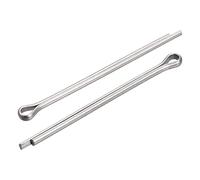 sourcing map 60pcs Goupille Fendue, Acier Inox Pinces Fixation Raccord pour Automobile, Mécanique 2 mm x 35 mm