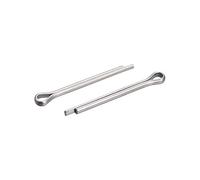 sourcing map 60pcs Goupille Fendue, Acier Inox Pinces Fixation Raccord pour Automobile, Mécanique 2 mm x 20 mm