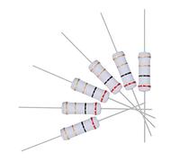 sourcing map 60Pcs Métal Oxyde Film Résistance 5% Tolérance Axial Fil 2W Ignifuge 2 Ohm