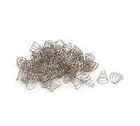 sourcing map 60Pcs Ressort de Compression 11mm x 5.5mm x 11mm métal conique Argenté