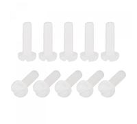 sourcing map 60pcs Vis Nylon mécaniques, Fente Tête Cylindrique Attaches Boulon pour Électronique, Communication