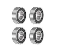 sourcing map 6203-2RS Roulements à Billes à Gorge Profonde Z2 17mm x 40mm x 12mm Double Scellé Acier Carbone 4Pcs