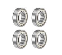 sourcing map 6206ZZ Roulements à Billes à Gorge Profonde Z2 30mm x 62mm x 16mm Double Blindé Acier Carbone 4Pcs
