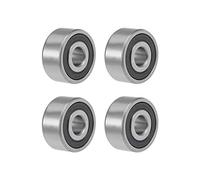 sourcing map 62200-2RS Roulements à billes à gorge profonde 10 mm x 30 mm x 14 mm Acier chromé double scellé Z2 ABEC1 4 pièces