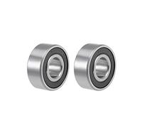 sourcing map 62202-2RS Gorge Profonde Roulements à Billes 15mm x 35mm x 14mm Double Blindé Chrome Acier Z2 ABEC1 2pcs