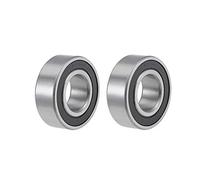 sourcing map 62205-2RS Roulements à billes à gorge profonde 25 mm x 52 mm x 18 mm Acier chromé double scellé Z2 ABEC1 2 pièces