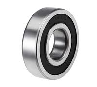 sourcing map 6306-2RS Roulement à Billes à Gorge Profonde Z2 30mm x 72mm x 19mm Double Blindage Acier Carbone