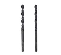 sourcing map 6542 Haute Vitesse Acier Droit Tige Foret Hélicoïdal, Entièrement Rectifié Noir Oxyde Foret Forets 3,3mm Foret Diamètre 65mm Total Longueur 2 Pcs