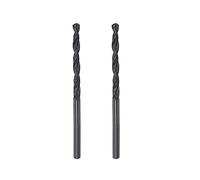 sourcing map 6542 Haute Vitesse Acier Droit Tige Foret Hélicoïdal, Entièrement Rectifié Noir Oxyde Forets 3.1mm Foret Diamètre 60mm Total Longueur 2 Pcs