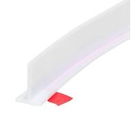 sourcing map 68 Barrière de Douche Pliable de 16 Pouces En Forme de T Pour Empêcher Les Éclaboussures D'Eau Dans la Salle de Bains Et la Séparation Entre Le Sec Et L'Humide, Blanc.