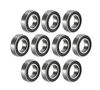sourcing map 6800-2RS roulement à billes à gorge profonde double scellé 1180800, roulements en acier au carbone 10 mm x 19 mm x 5 mm 10pcs