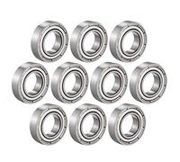 sourcing map 6800Z Roulement à billes 10 mm x 19 mm x 5 mm à gorge profonde 1060800, roulements en acier chromé (lot de 10)