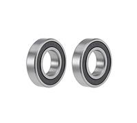 sourcing map 6901-2RS Roulements à billes à gorge profonde 12 mm x 24 mm x 6 mm Acier chromé double scellé Z2 ABEC1 2 pièces