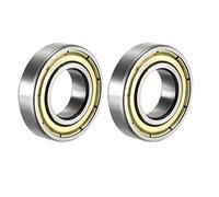 sourcing map 6901ZZ roulement à billes à gorge profonde double bouclier 6901-2Z 1080901, roulements en acier au carbone 12 mm x 24 mm x 6 mm 2pcs
