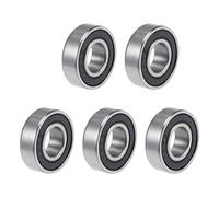 sourcing map 699-2RS Gorge Profonde Bille Roulements 9mm x 20mm x 6mm Double Scellé Chrome Acier P6(ABEC3) 5Pcs