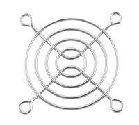 sourcing map 6cm 60mm Ventilateur de boîtier PC Ordinateur Protecteur De Grill Protège-Doigts Métalliques Couleur Argent
