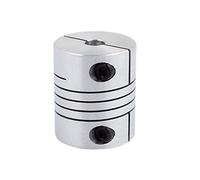 sourcing map 6mm à 10mm Accouplement d'arbre 30mm Longueur 25mm Diamètre Coupleur de moteur pas à pas Connecteur de joint en alliage d'aluminium pour imprimante 3D CNC Machine DIY Encodeur