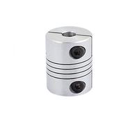 sourcing map 6mm à 6.35mm Accouplement d'arbre 25mm Longueur 20mm Diamètre Coupleur de moteur pas à pas Connecteur de joint en alliage d'aluminium pour imprimante 3D CNC Machine DIY Encodeur