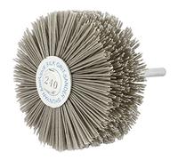 sourcing map 6mm Jarret 82mm Dia 240 Grains tête brosse Roue en nylon abrasif outil meulage