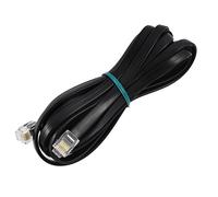 sourcing map 6P6C RJ11 Poste Téléphonique Fax Câble Modem Line 3 m Longueur Noir