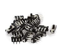 sourcing map 6pcs 2 DPDT 2P2T 6 panneau PCB broche verticale Micro interrupteur coulisse