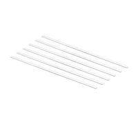 sourcing map 6Pcs 3.3 Borosilicate Verre Bâton 7.87" Longueur 4mm Diamètre
