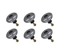 sourcing map 6pcs Bouton de Meuble Bouton Porte Bouton Tiroir Placard Armoire Poignée de Meuble Céramique 32mm Dia Gris