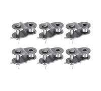 sourcing map 6Pcs Chaîne Décalage Demi Lien Rouleau, 5/16" Pas Carbone Acier, Standard Chaîne Fin Connecteur Divisé Liens pour 05B Chaîne