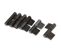 sourcing map 6pcs Charnière Porte Placard Armoire Métal Soudure 360° charnière drapeau 3" gris