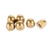 sourcing map 6pcs Écrou Borgne Laiton M8 Hexagonal Dôme Clou Décoratif pour Vis Boulon