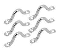 sourcing map 6pcs épaisseur 4mm Forme à Bosse Boucle Fixe Platine à œil