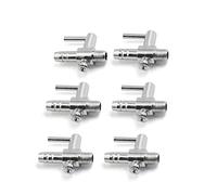 sourcing map 6pcs façon Unique en Acier Inoxydable Robinet d'air Distributeur pour Pompe d'Aquarium