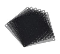 sourcing map 6Pcs Filtre à Poussière pour PC, 140x140mm, Couvercle en Maille Anti-Poussière pour Ventilateur de Boîtier d'Ordinateur, en PVC, Noir