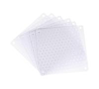 sourcing map 6Pcs Filtre Anti-Poussière pour PC, 120x120 mm, Couvercle en Maille Anti-Poussière en PVC pour Boîtier d'Ordinateur, Grilles de Ventilateur pour Haut-Parleurs, Blanc