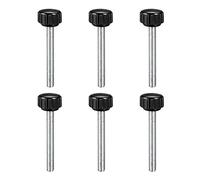sourcing map 6Pcs M5x40mm Filetage mâle Bouton serrage Molette Poignée