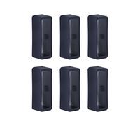 sourcing map 6pcs Montre Sangle Boucle Attache Anneaux 20mm Caoutchouc Montre Support Gardien Silicone pour Montre Bande, Bleu