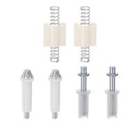 sourcing map 6pcs Pliable Porte Matériel Trousse Inclure Haut & Bas Pivot et Acier Ressort Bi-Pliable Placard Porte Quincaillerie Trousse pour Pliant Poche Porte Accordéon Porte