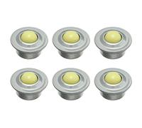 sourcing map 6pcs Roulement à Billes Transfert Roulette Unité 5/8 Pouce Charge 28Lbs Nylon pour Transmission
