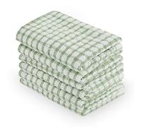 sourcing map 6pcs Serviette à Vaisselle Torchon à Vaisselle Hôtel Restaurant cuisine tissu coton 38 x 27cm Vert