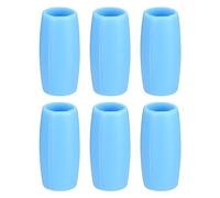 sourcing map 6pcs Silicone Paille Conseils Lumière Bleu