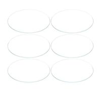 sourcing map 6pcs Verre de Montre Crystal Lentille bombé 36mm Diamètre 1.1mm Bord Épaisseur Double Dôme Rond Transparent Rechange Pièces pour Horlogerie Rechange